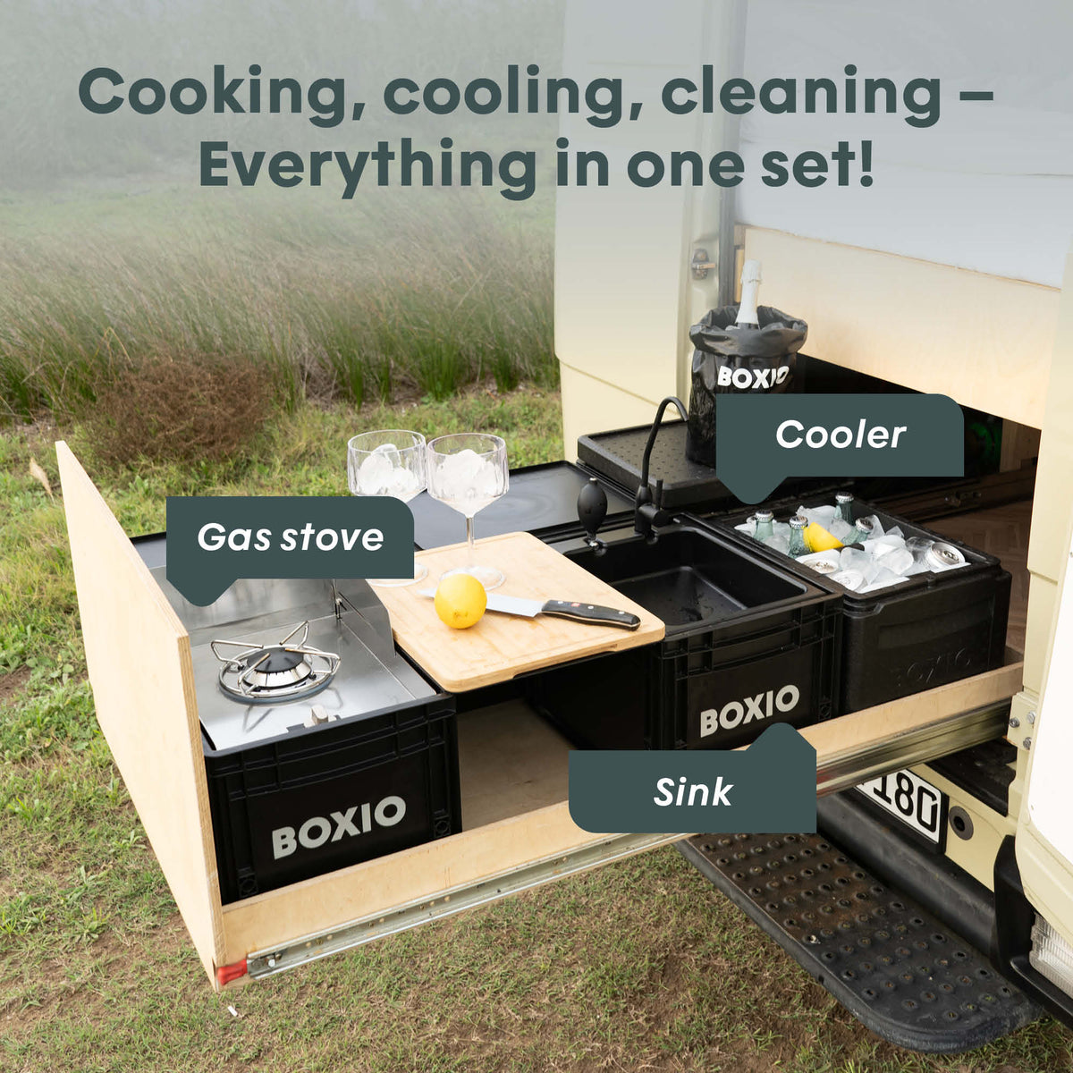 BOXIO KITCHEN PLUS I Premium Camping Kitchen