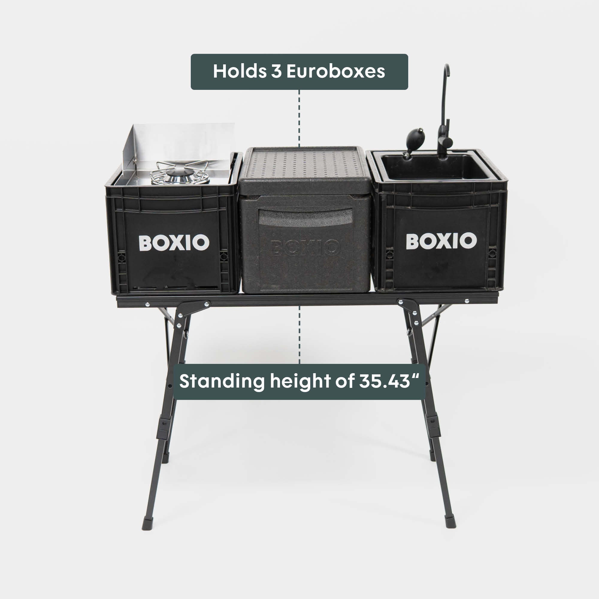 BOXIO KITCHEN PLUS I Premium Camping Kitchen
