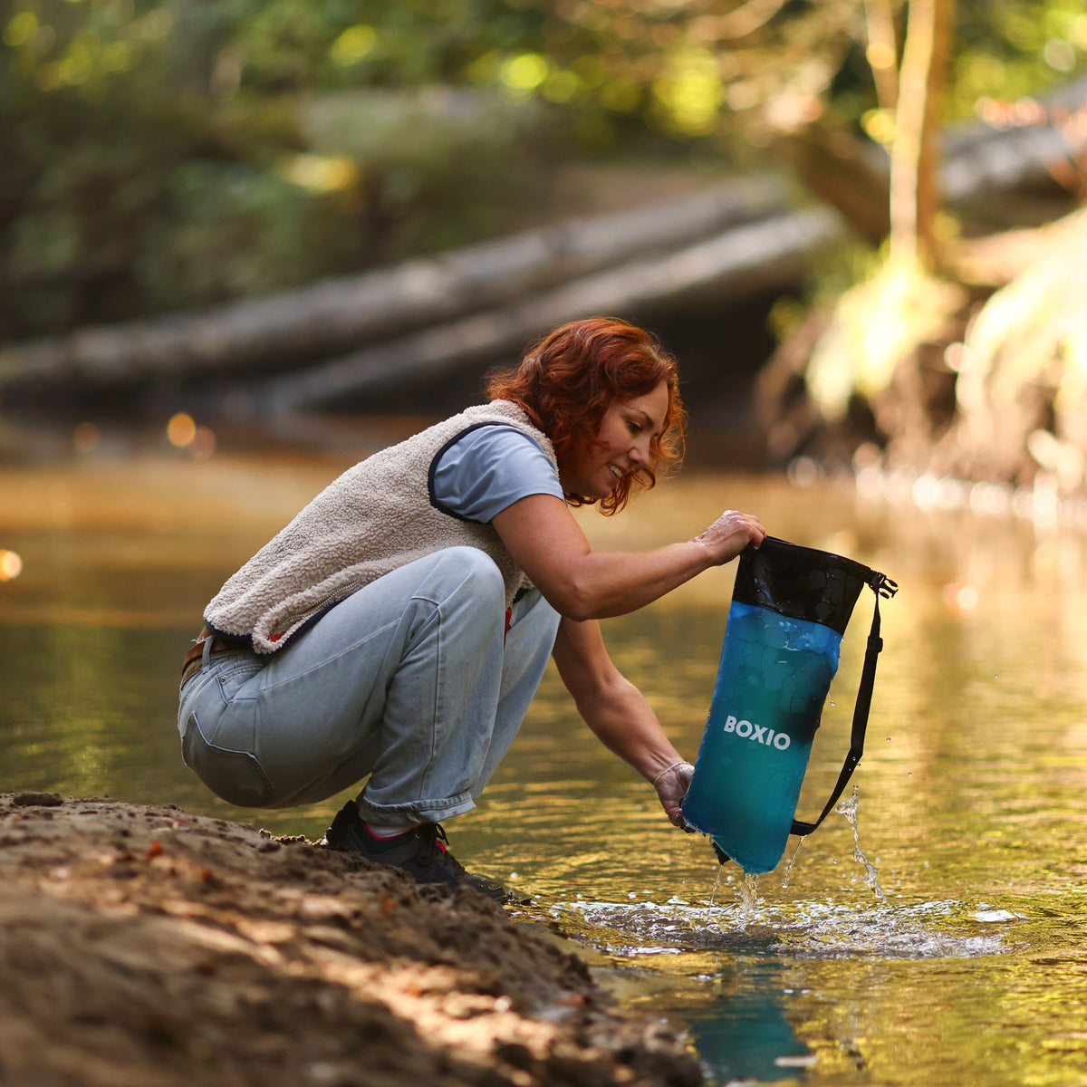 BOXIO WASH XL MAX+ I Mobile camping sink with water filter