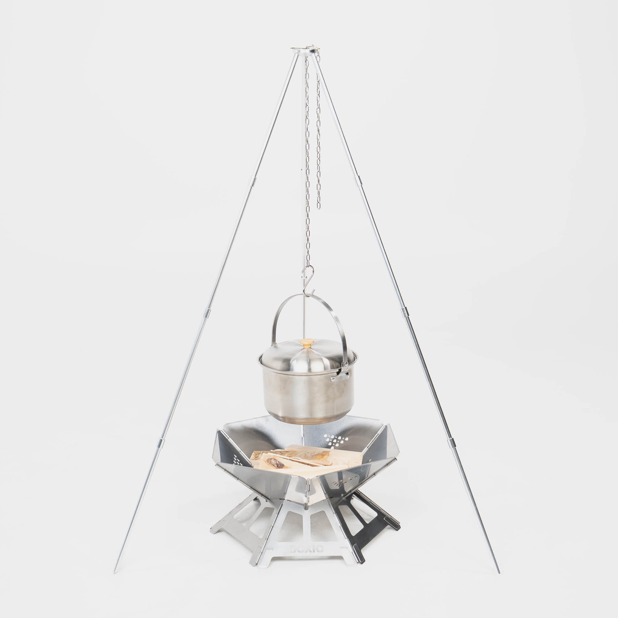 BOXIO FIRE BUNDLE | Portable Campfire + Tripod  in Eurobox