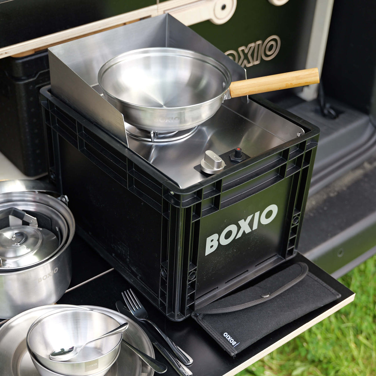 BOXIO KITCHEN LITE I Compact Outdoor Camping Kitchen