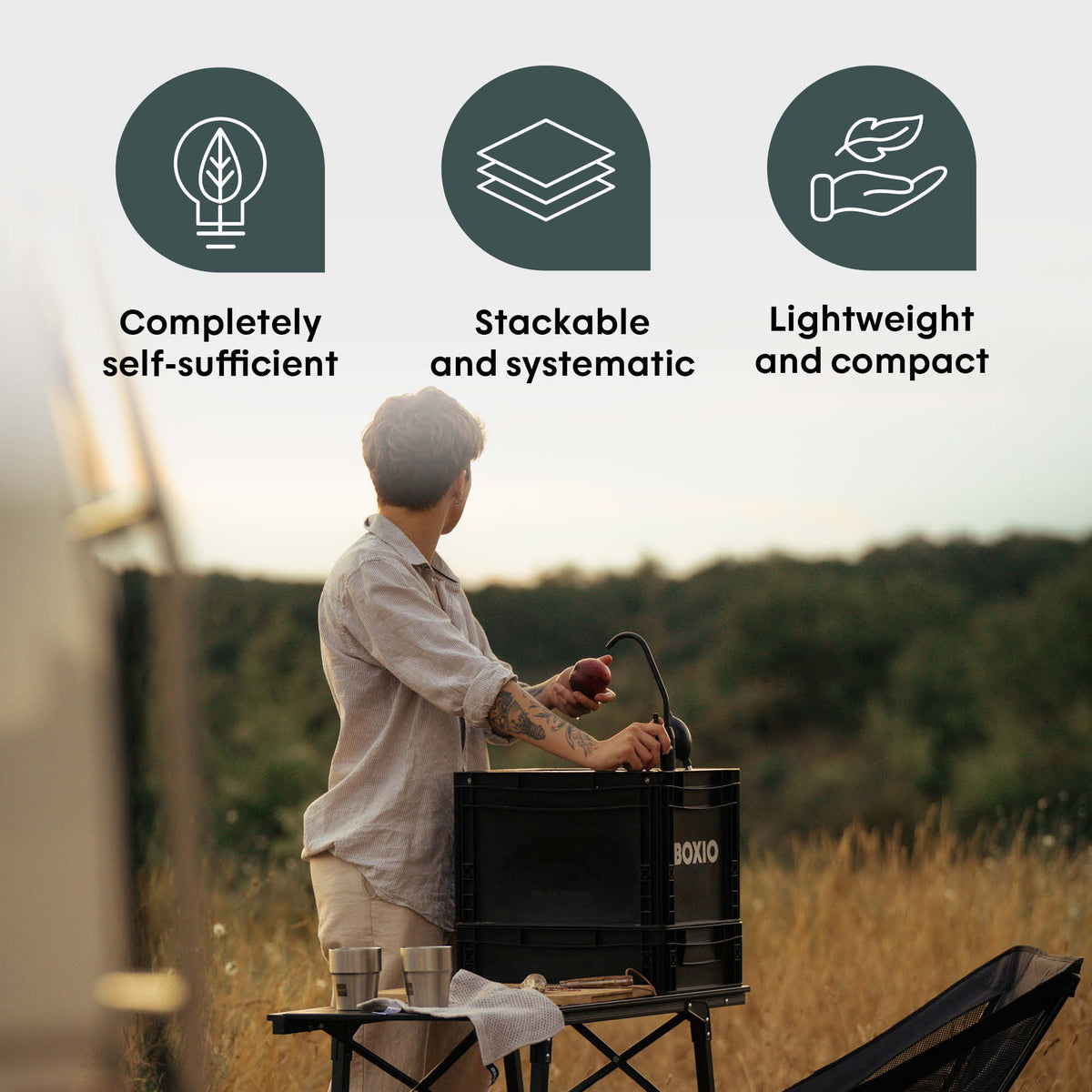 BOXIO KITCHEN PLUS I Premium Camping Kitchen